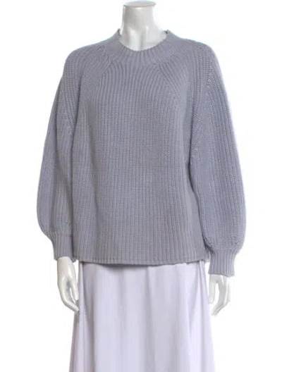 Pre-owned Apiece Apart Mock Neck Sweater In Blue