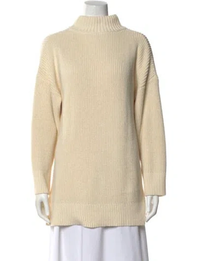 Pre-owned Apiece Apart Mock Neck Sweater In Neutral