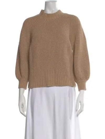 Pre-owned Apiece Apart Mock Neck Sweater In Neutral