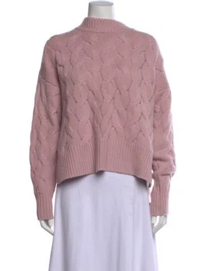 Pre-owned Apiece Apart Mock Neck Sweater In Pink