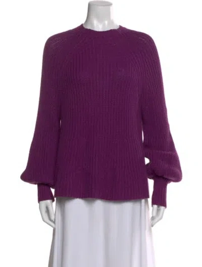 Pre-owned Apiece Apart Mock Neck Sweater In Purple