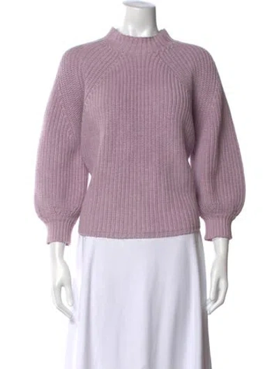 Pre-owned Apiece Apart Mock Neck Sweater In Purple