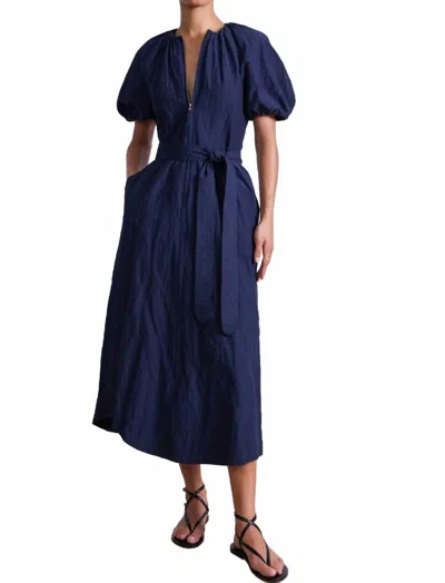 Apiece Apart Neli Maxi Dress In Navy In Blue