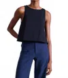 Apiece Apart New Agnes Trapeze Tank Top In Black In Black