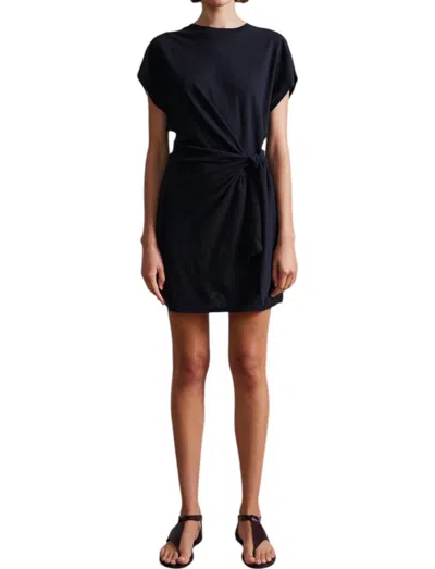 Apiece Apart Nina Cinched Mini Dress In Black