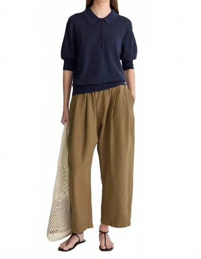 Apiece Apart Oda Polo In Midnight In Blue