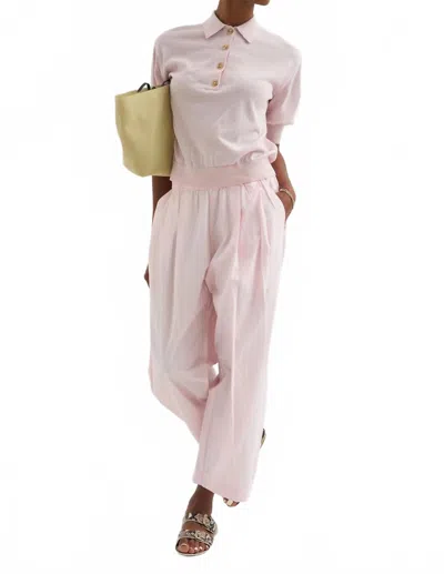 Apiece Apart Oda Polo In Rosewater In Neutral