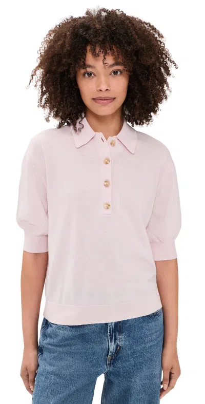 Apiece Apart Oda Polo Rosewater In Pink