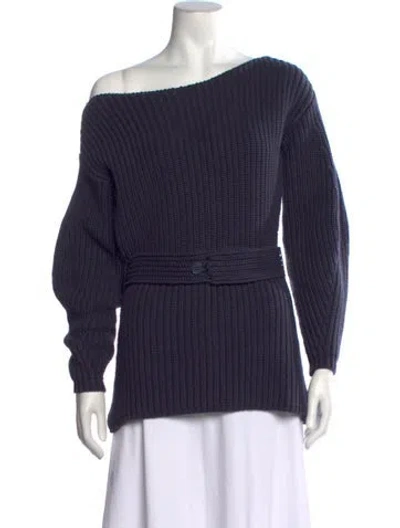 Pre-owned Apiece Apart Off-the-shoulder Sweater In Neutrals