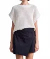 Apiece Apart Oliva Dolman-sleeve Knit Linen Vest In White