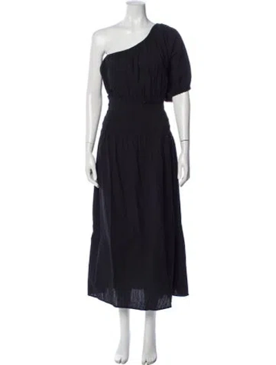 Pre-owned Apiece Apart One-shoulder Long Dress In Blue