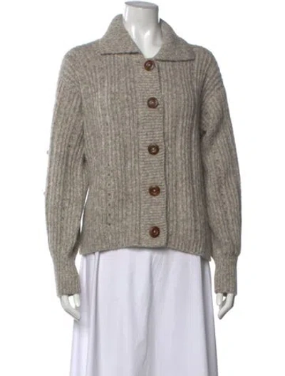 Pre-owned Apiece Apart Open Front Sweater W/ Tags In Grey