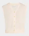 Apiece Apart Organic Linen-cotton Knit Vest In Beige