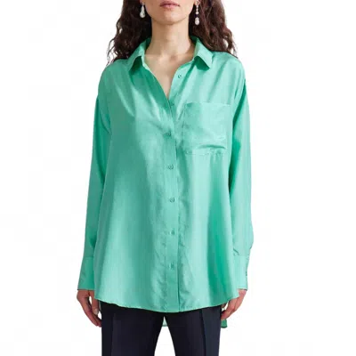 Apiece Apart Oversized Button Down In Patina Green