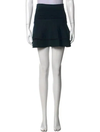 Pre-owned Apiece Apart Pleated Accents Mini Skirt In Multi