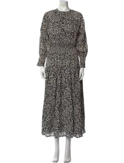 Pre-owned Apiece Apart Printed Long Dress In Multi