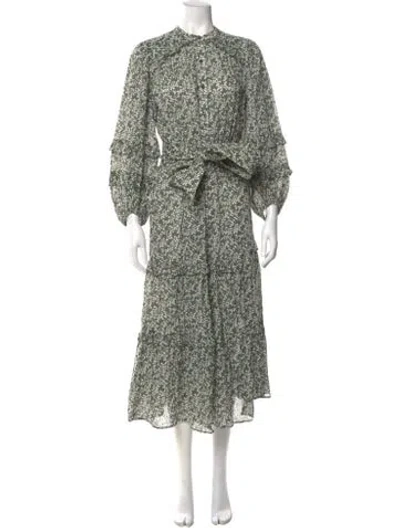 Pre-owned Apiece Apart Printed Long Dress In Multi