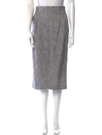 Pre-owned Apiece Apart Printed Midi Length Skirt In Blue