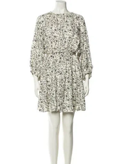 Pre-owned Apiece Apart Printed Mini Dress In Black