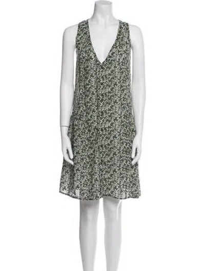 Pre-owned Apiece Apart Printed Mini Dress In Multi