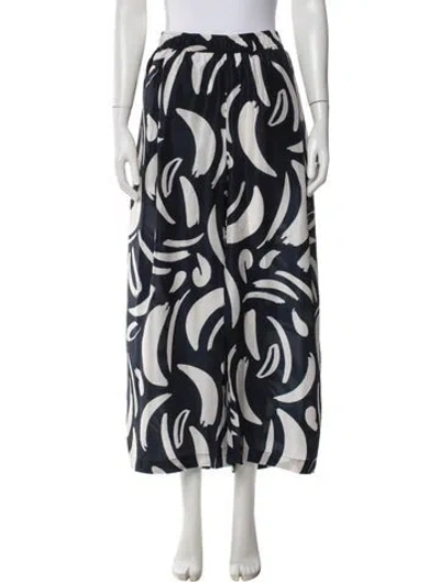 Pre-owned Apiece Apart Printed Pants In Blue