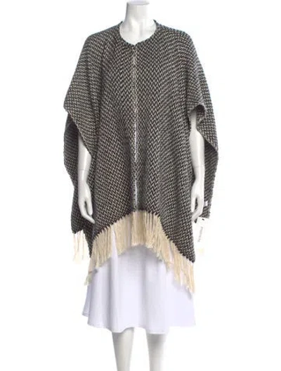 Pre-owned Apiece Apart Printed Scoop Neck Sweater In Black