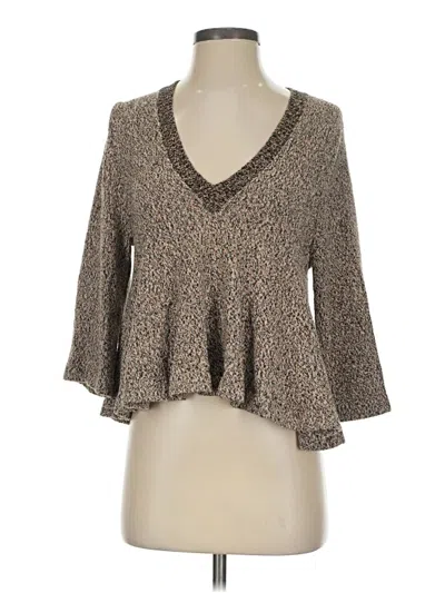 Pre-owned Apiece Apart Pullover Sweater In Brown