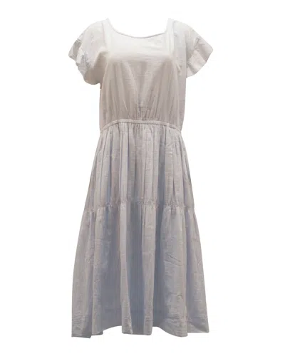 Apiece Apart Puntarena Midi Dress In Light Blue Cotton