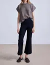 Apiece Apart Rene Flare Trousers In Black In Black