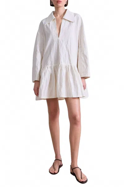 Apiece Apart Romana Mini Dress In Cream In White