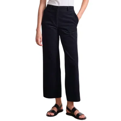 Apiece Apart Sadie Corduroy Trouser In Midnight In Black