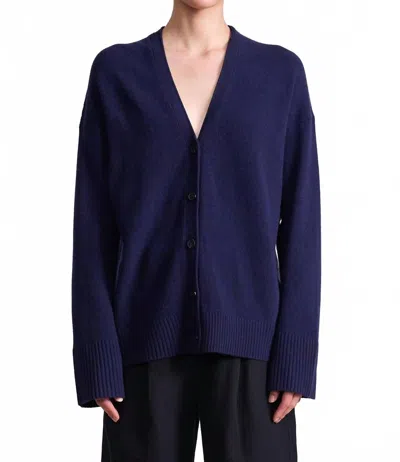 Apiece Apart Salina Cardigan In Navy In Blue