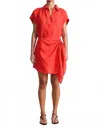 Apiece Apart San Vito Sarong In Poppy Red In Brown