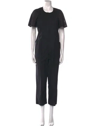 Pre-owned Apiece Apart Scoop Neck Jumpsuit In Black
