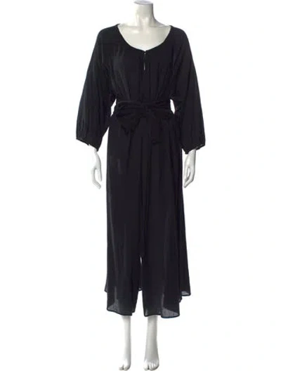 Pre-owned Apiece Apart Scoop Neck Jumpsuit In Black
