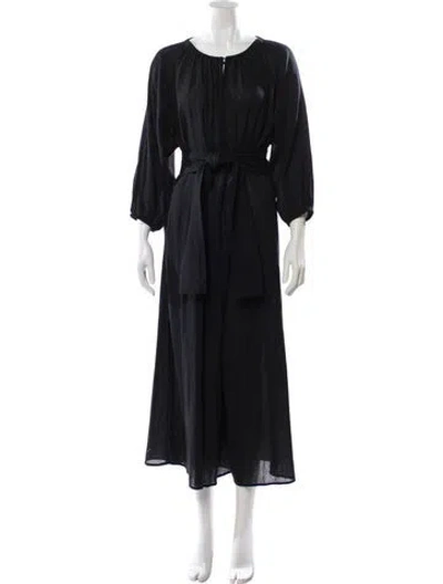 Pre-owned Apiece Apart Scoop Neck Jumpsuit In Black