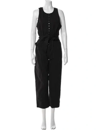 Pre-owned Apiece Apart Scoop Neck Jumpsuit In Black