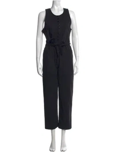 Pre-owned Apiece Apart Scoop Neck Jumpsuit In Black