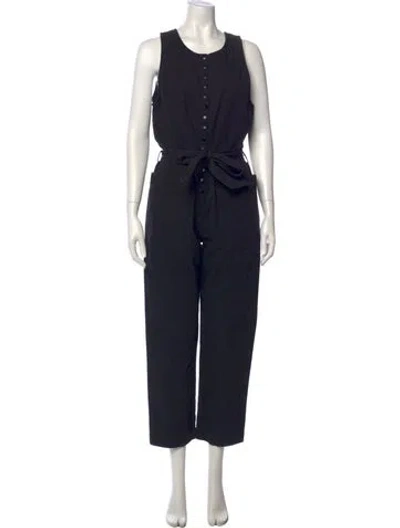 Pre-owned Apiece Apart Scoop Neck Jumpsuit In Blue
