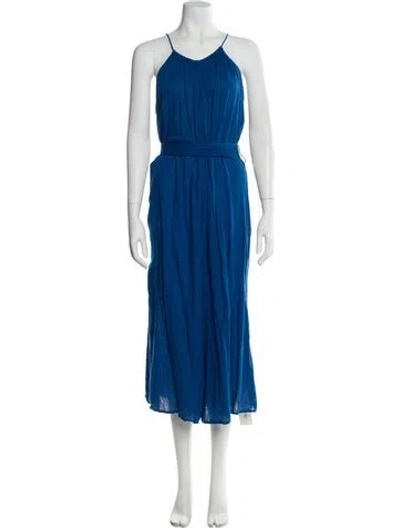 Pre-owned Apiece Apart Scoop Neck Jumpsuit In Blue