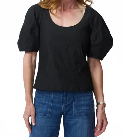 Apiece Apart Scoop Neck Lina Top In Black In Brown
