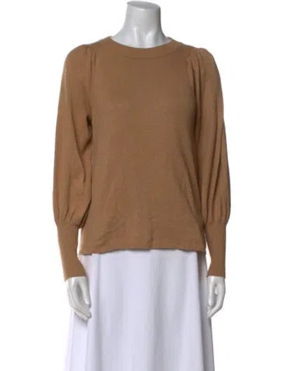 Pre-owned Apiece Apart Scoop Neck Long Sleeve Sweatshirt In Brown