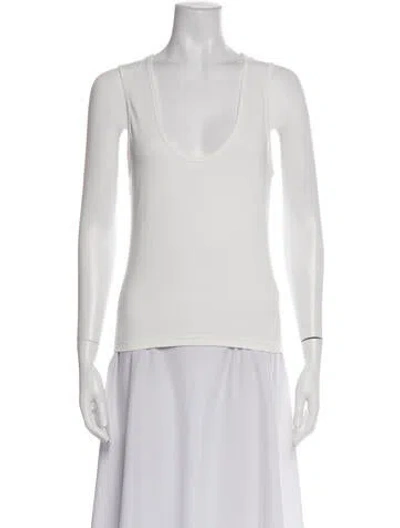 Pre-owned Apiece Apart Scoop Neck Sleeveless Top In Neutral