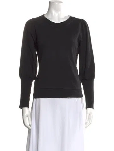 Pre-owned Apiece Apart Scoop Neck Sweater In Black
