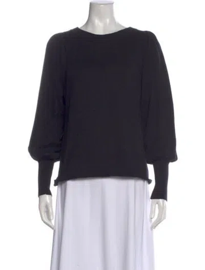 Pre-owned Apiece Apart Scoop Neck Sweater In Black