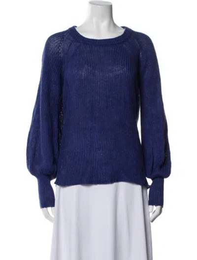 Pre-owned Apiece Apart Scoop Neck Sweater In Blue