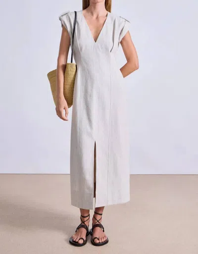 Apiece Apart Shift Maxi Dress In Flax