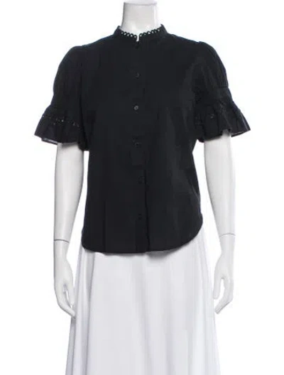 Pre-owned Apiece Apart Short Sleeve Blouse In Multi