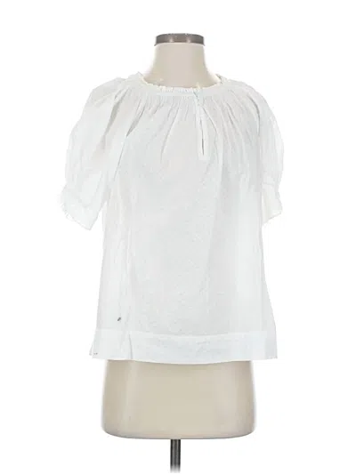 Pre-owned Apiece Apart Short Sleeve Blouse In White