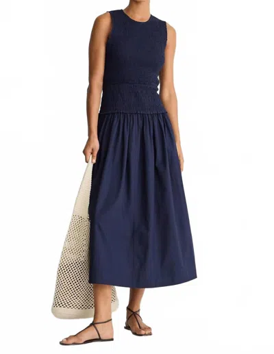 Apiece Apart Siempre Tank Maxi Dress In Midnight In Blue